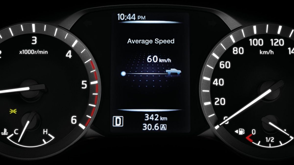 Nissan Navara Average Speed Display